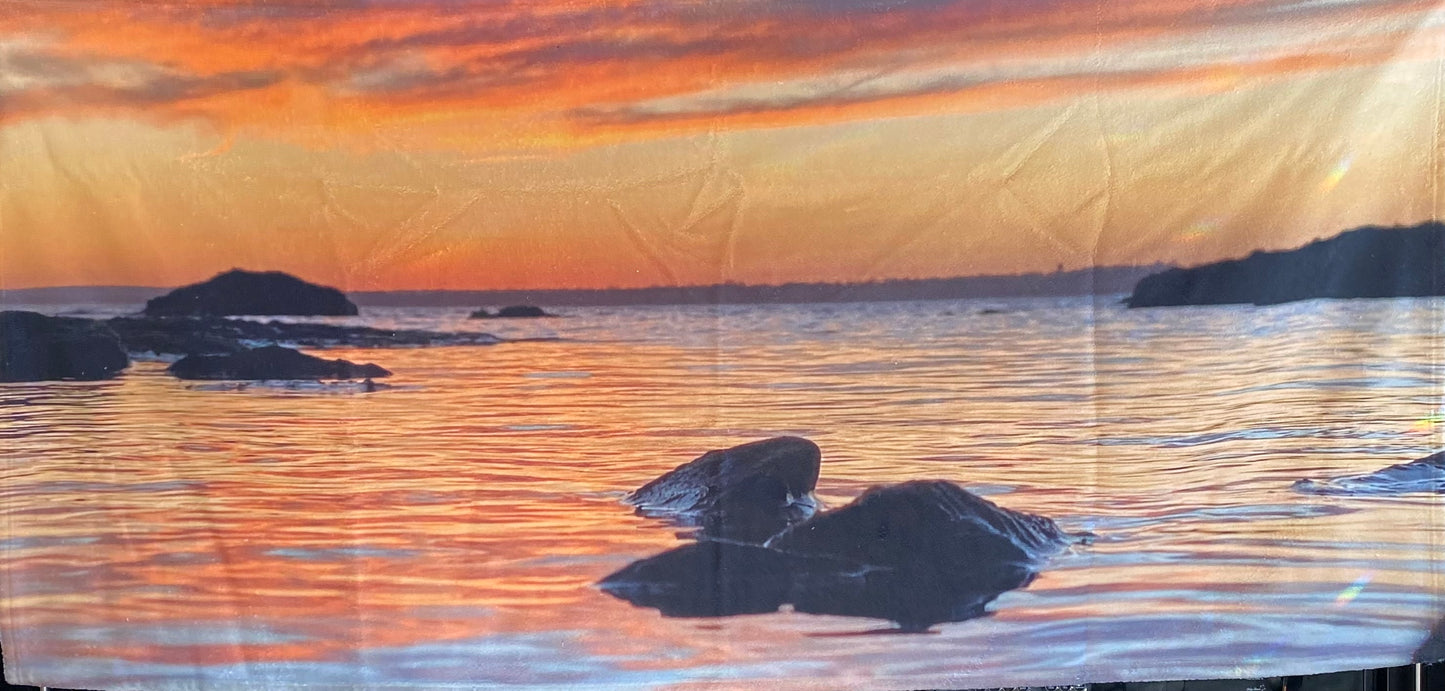 Reflective Sunset Beach/ Bath Towel