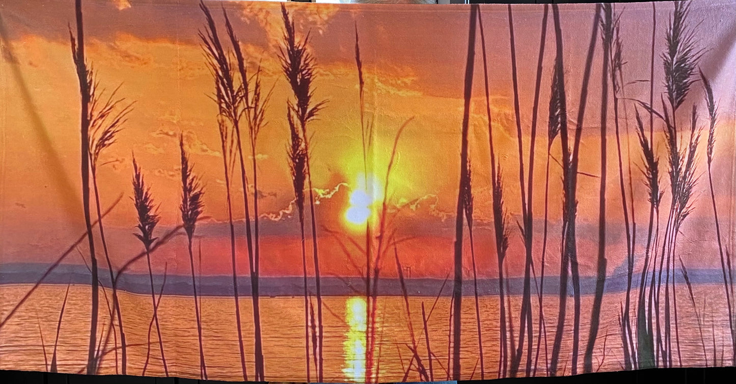 Cattail Sunset Beach/ Bath Towel