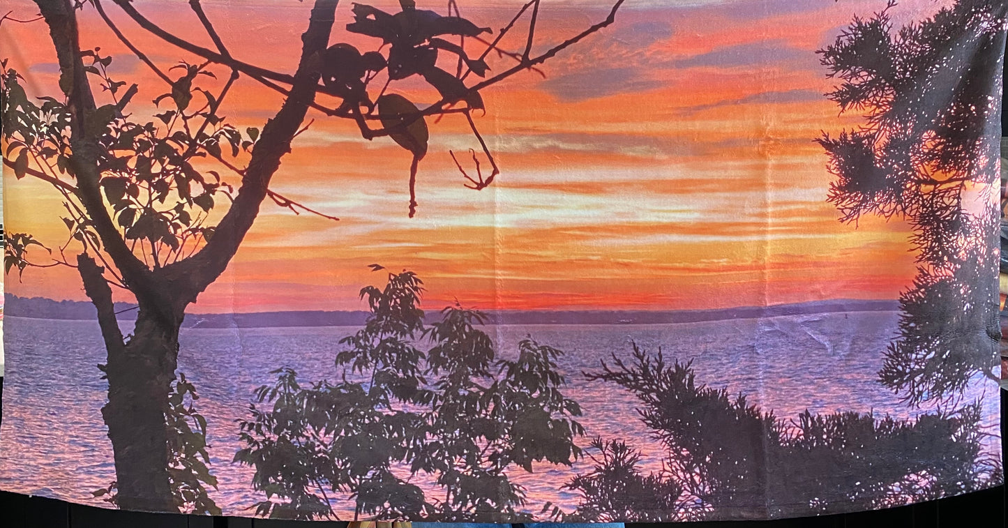 Forest Sunset Beach/ Bath Towel