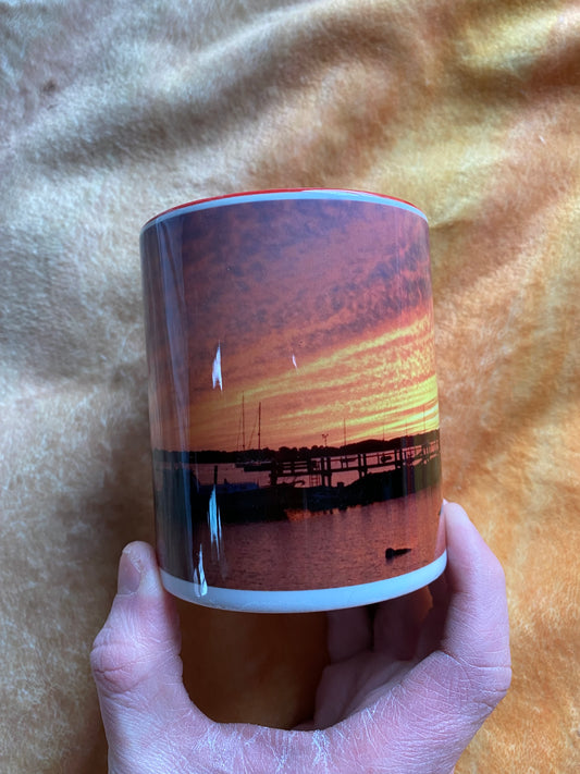 Fire Red Sunset Mug