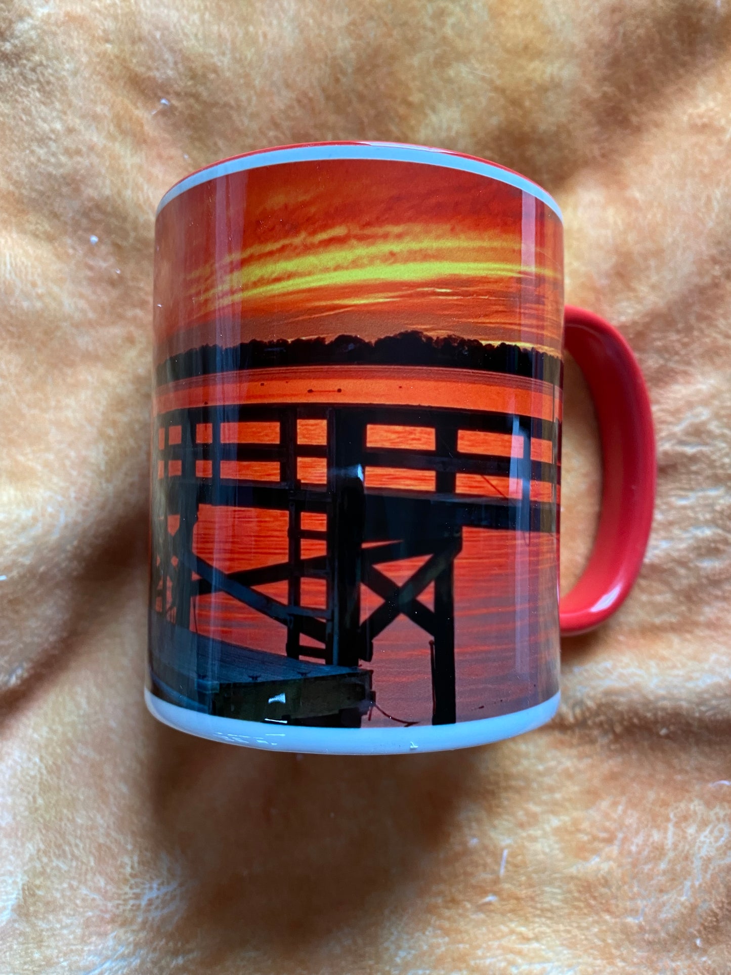 Fire Red Sunset Mug