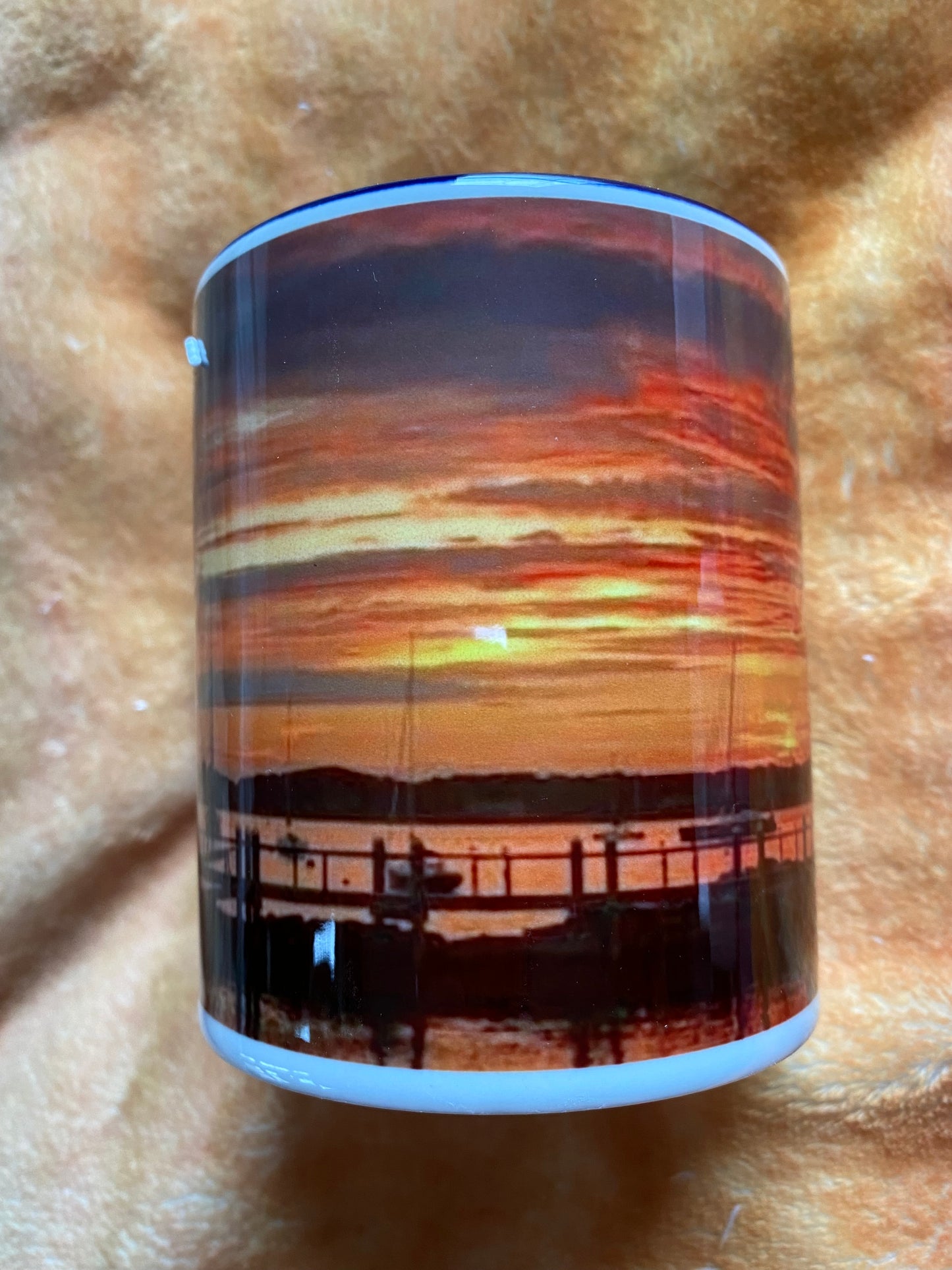 Fire Red Sunset Mug