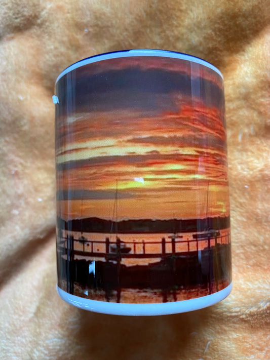 Fire Red Sunset Mug