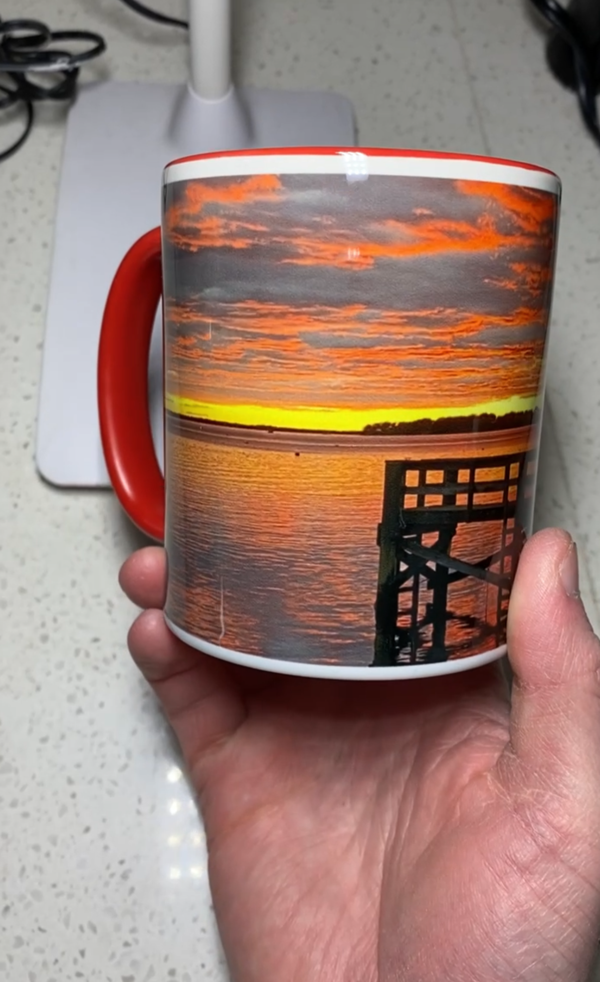 Fire Red Sunset Mug