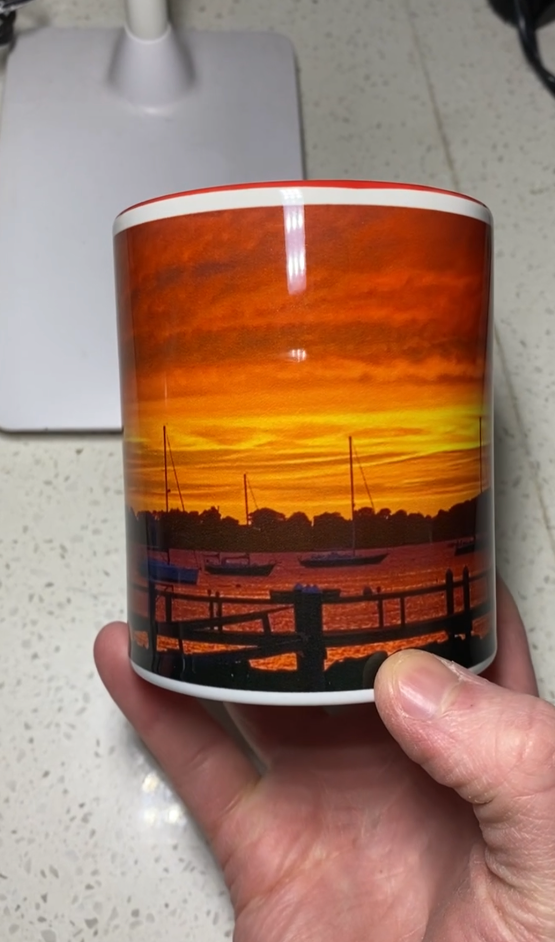 Fire Red Sunset Mug