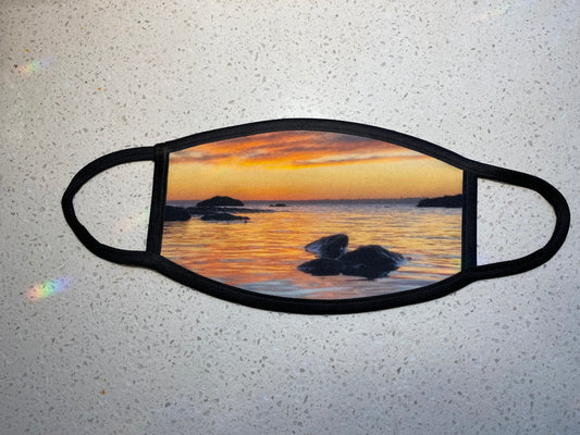 Reflective Sunset Face Mask