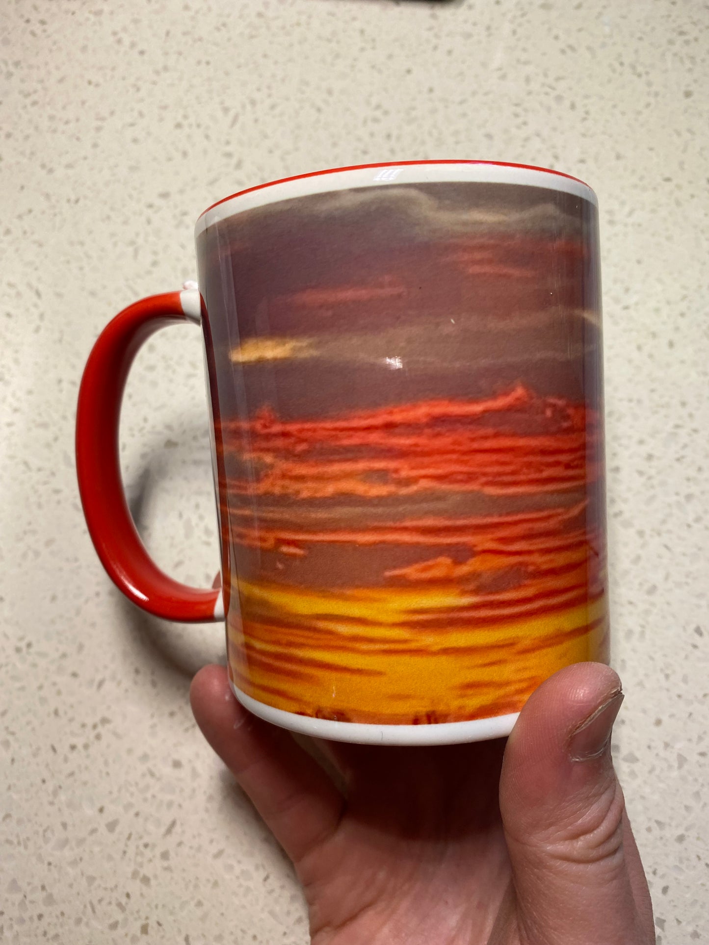 Fire Red Sunset Mug