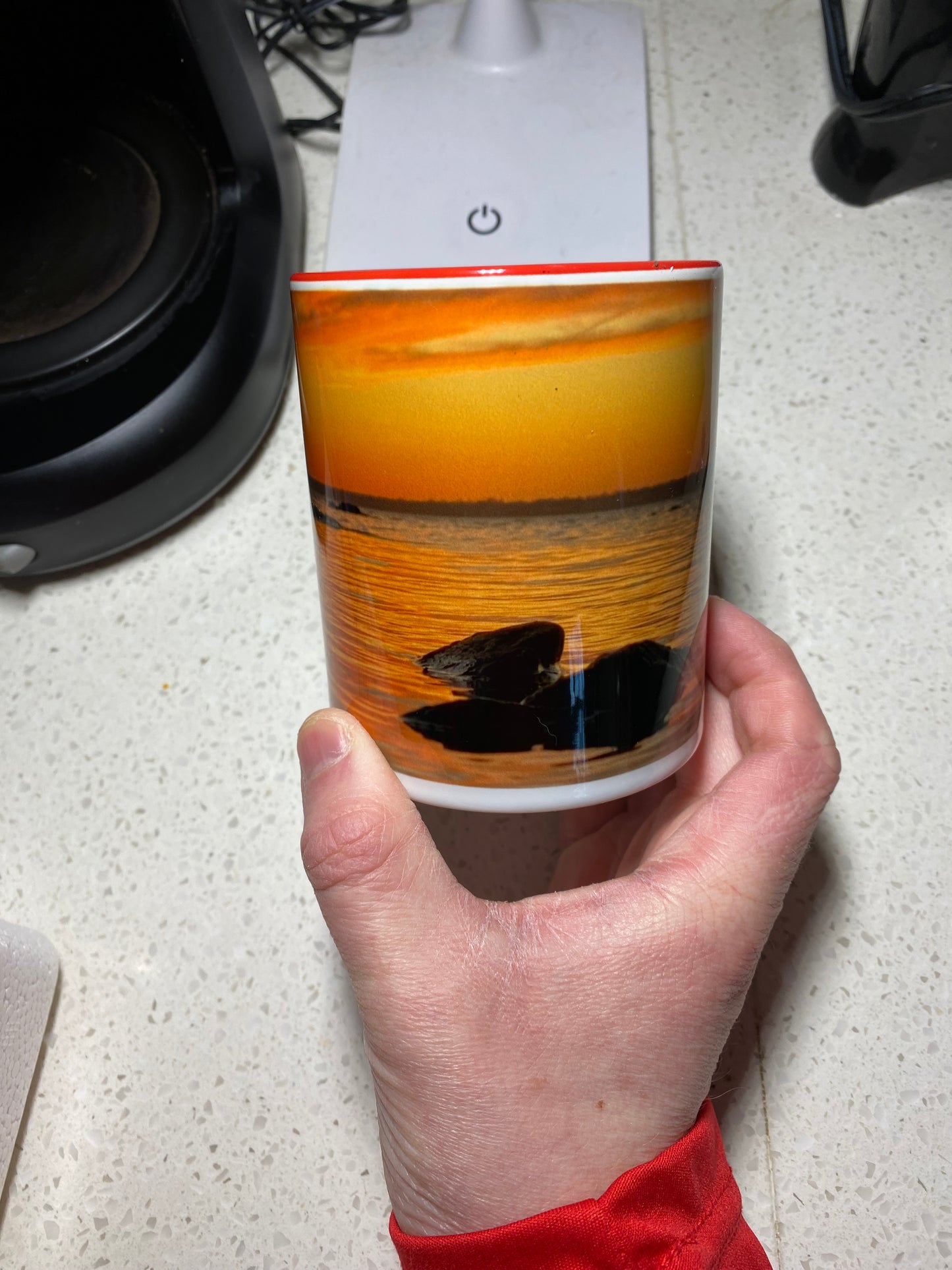 Reflective Sunset Coffee Mug